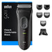 EAN 8700216735568 - Braun 3000BT Batería 5 7 mm Mojado y seco Negro, Gris imagen 1
