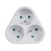 EAN 5902211109839 - Maclean MCE214 adaptador de enchufe eléctrico Tipo E (FR) Tipo F Blanco imagen 1