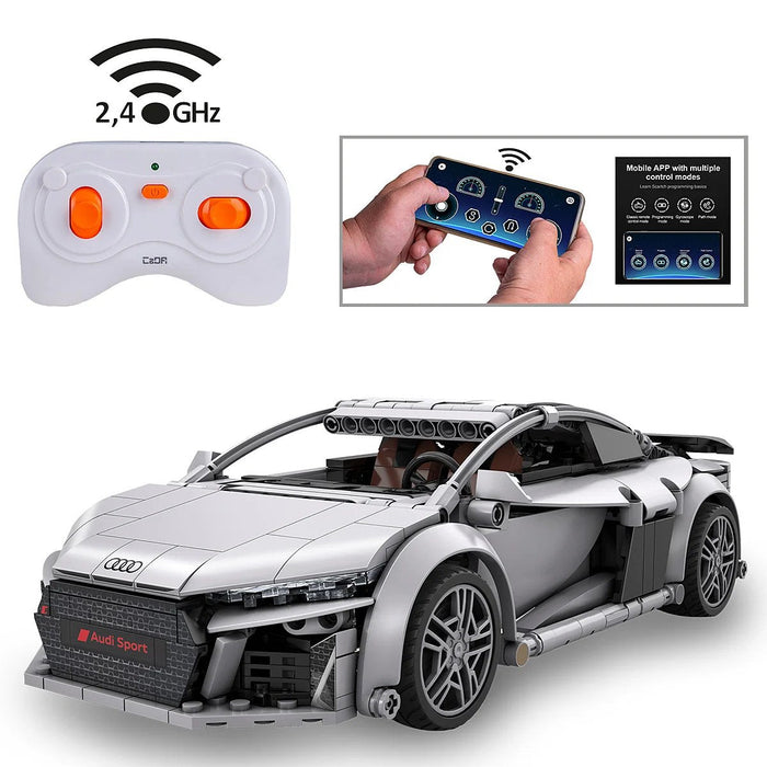 Jamara Cada Audi R8 Coupé 1:14 Gris 2,4ghz Bricks