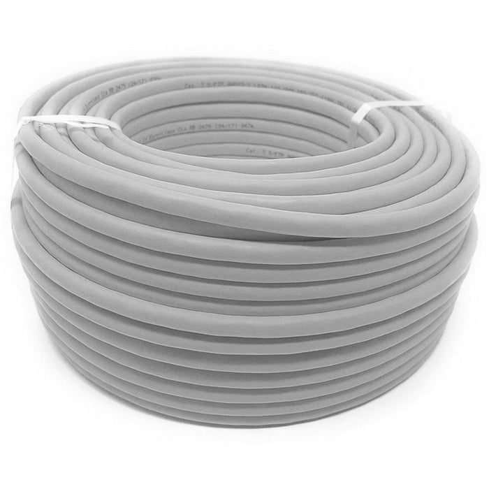 Techly Itp-C6u-Fl-100 Cable De Par Trenzado Cat6 Utp 100m 100% Cu Gris