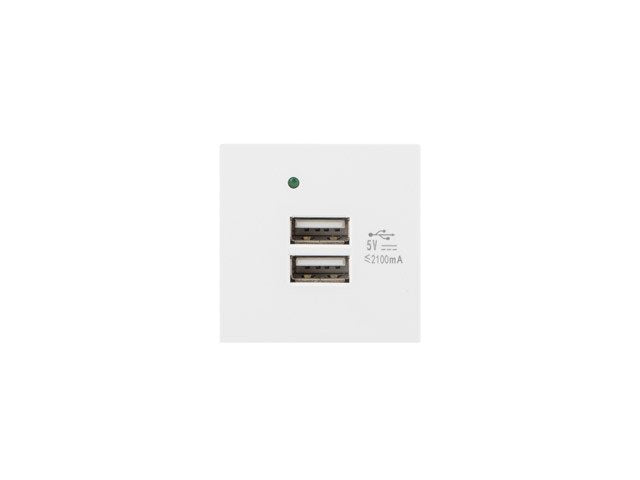 EAN 5901969423884 - Lanberg AC-4545-2XUSB2.1-W toma de corriente 2x USB Blanco imagen 3