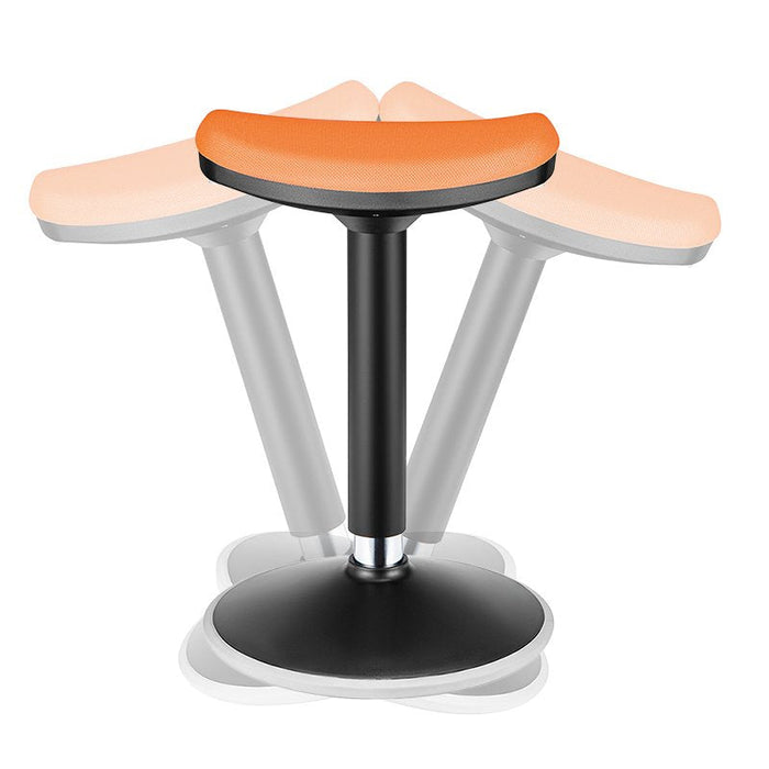 Ergonomic Height Adjustable Wobble Stool, Naranja