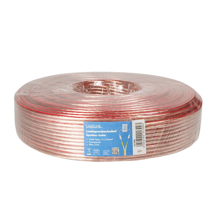 EAN 4052792013023 - LogiLink CA1085 cable de audio 50 m Transparente imagen 1