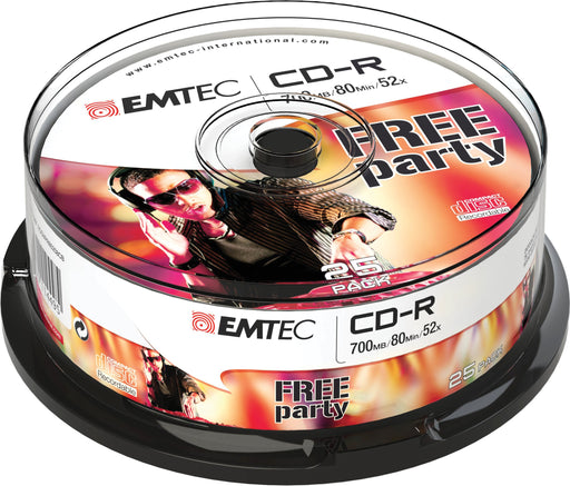 EAN 3126170114495 - Emtec ECOC802552CB CD en blanco CD-R 700 MB 52x 25 pieza(s) imagen 1