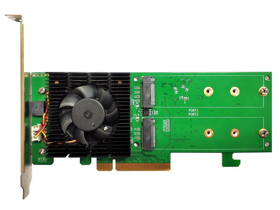 Highpoint Ssd7202 Controlado Raid Pci Express X8 3.0, 4.0 8 Gbit/S, Controlador Pci Express 3.0, Pci Express X8, 3.0, 4.0, 0, 1, 8 Gbit/S, Low-Profile Md2 Pcie Aic
