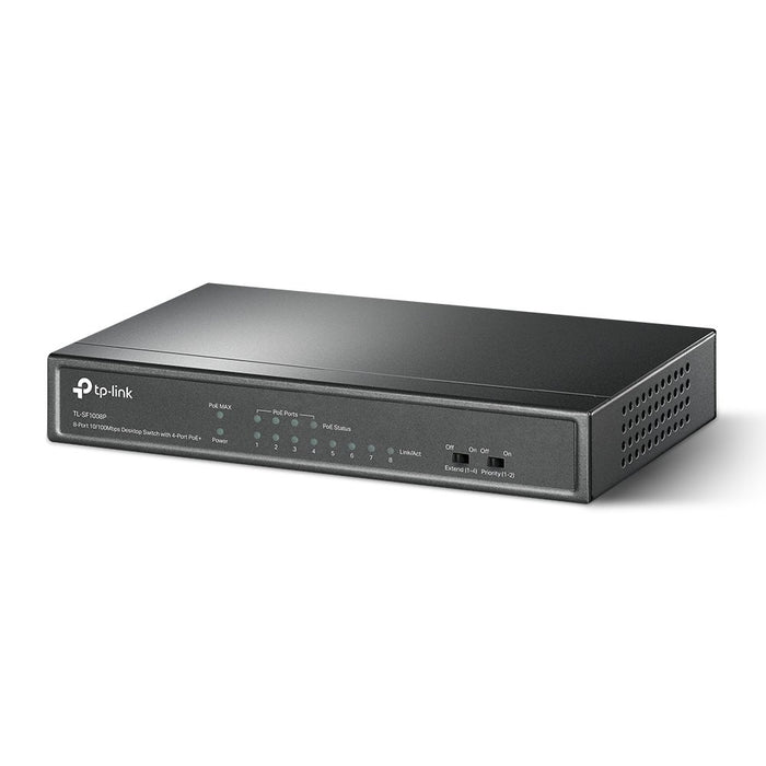 EAN 6935364021665 - TP-Link TL-SF1008P No administrado Fast Ethernet (10/100) Energía sobre Ethernet (PoE) Negro imagen 2