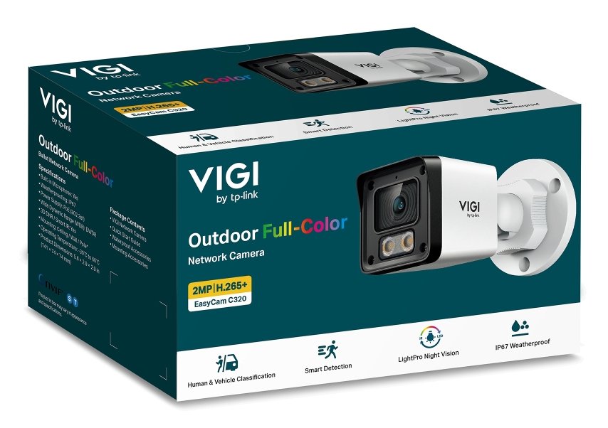 EAN 1210002607711 - TP-Link EasyCam C320 Bala (forma) Cámara de seguridad IP Exterior 1920 x 1080 Pixeles Techo/Pared/Poste imagen 4