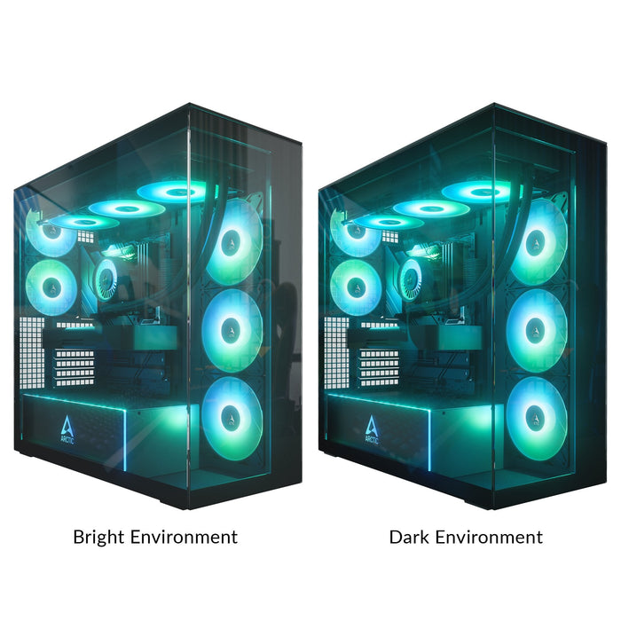 Caja Pc Arctic Xtender (Negro, Tempered Glass X 2 (Klar)) Acpcc00023a