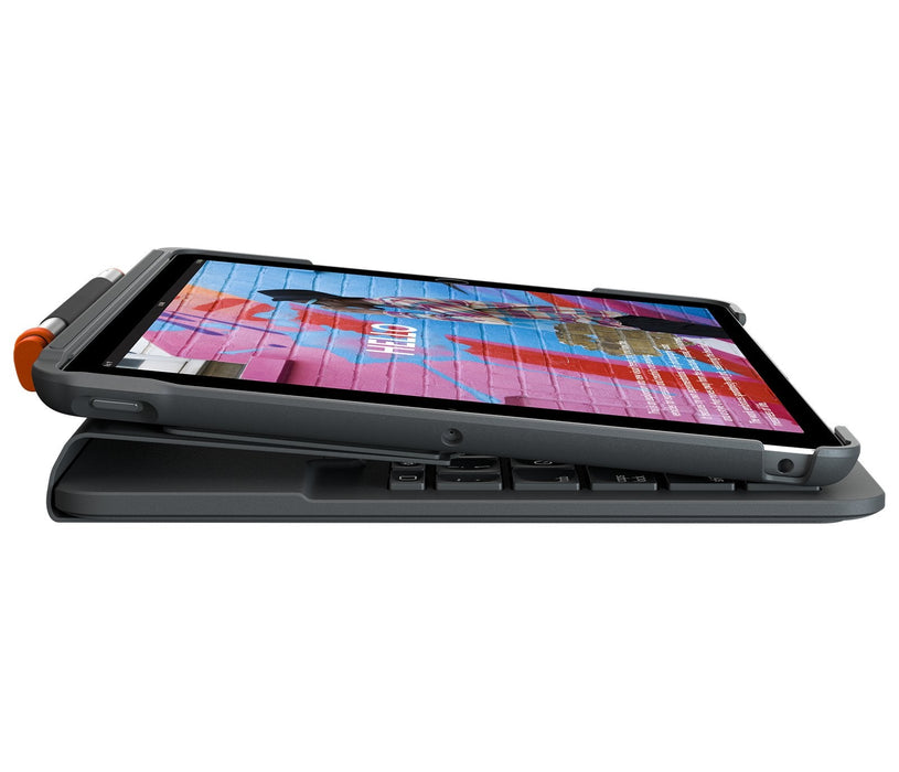 Logitech Slim Folio Grafito Bluetooth Qwerty Danés, Finlandés, Noruego, Sueco