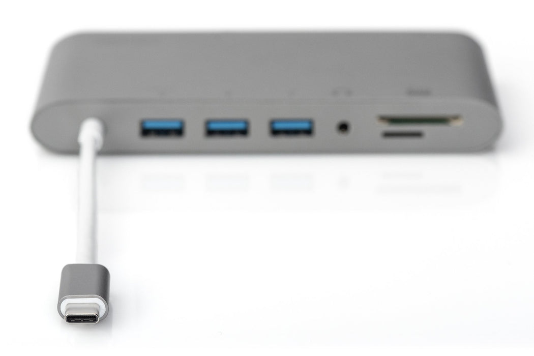 EAN 4016032456650 - Digitus DA-70875 base para portátil y replicador de puertos Alámbrico USB 3.2 Gen 1 (3.1 Gen 1) Type-C Gr imagen 2