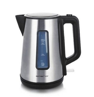 EAN 7333282003234 - Emerio WK-122829 tetera eléctrica 1,7 L 2200 W Negro, Acero inoxidable imagen 1
