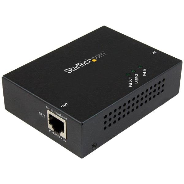 Startech.Com Extensor Poe+ Gigabit 802.3at/Af Alargador De Alimentación Por Ethernet 100m Repetidor 1gbe 10base-T 100base-Tx 1000base-T Hasta 100 M Para P/N: St12mhdlanu
