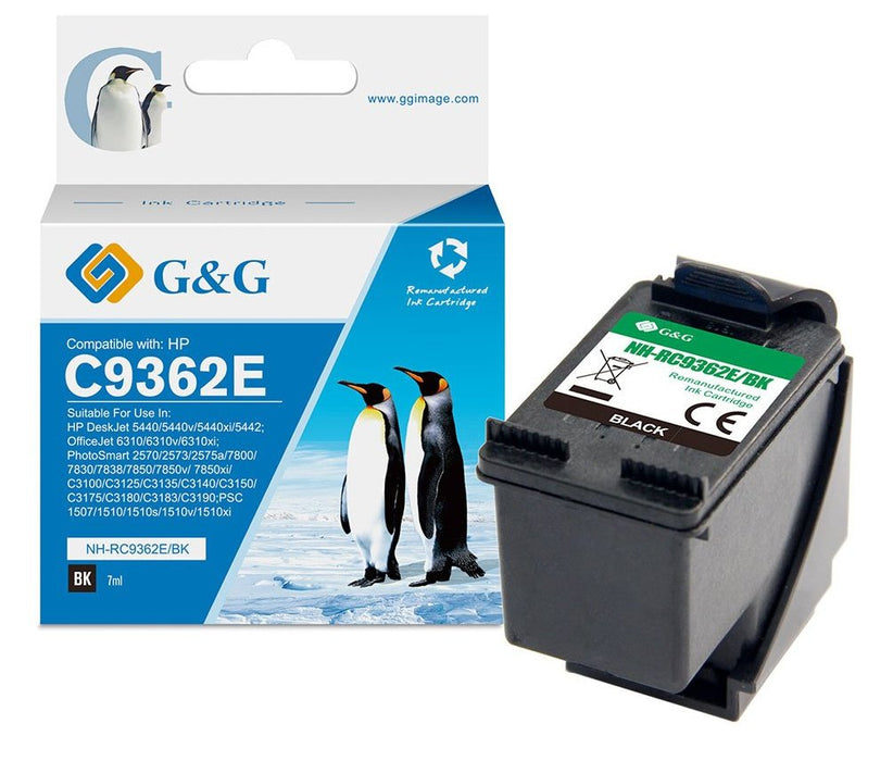G&G Tintencartucho Compatible Hp 336 C9362ee Xl-Negro