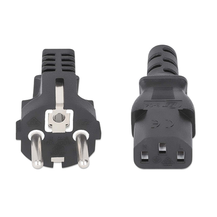 EAN 766623328616 - Manhattan 328616 cable de transmisión Negro 3 m CEE7/7 C13 acoplador imagen 3