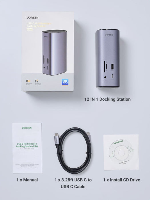 EAN 6957303893256 - Ugreen Revodok Pro 312 10000 Mbit/s Gris imagen 3