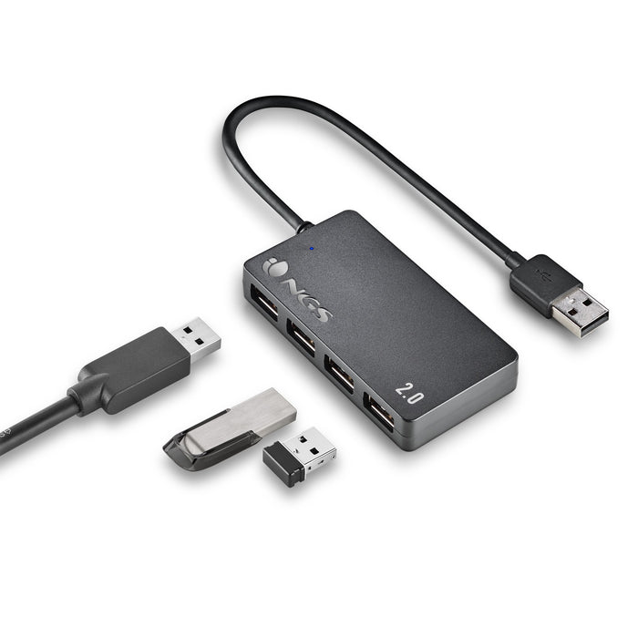 EAN 8435430621075 - NGS IHUB4 TINY USB 2.0 480 Mbit/s Negro imagen 4