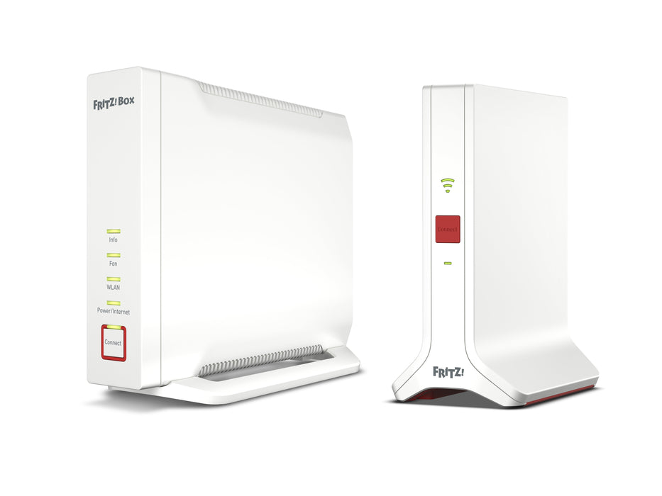 EAN 4023125030543 - Mesh Set FRITZ! 4060 + 3000 AX INT Tribanda (2,4 GHz/5 GHz/5 GHz) Wi-Fi 6 (802.11ax) Blanco 4x4 imagen 1