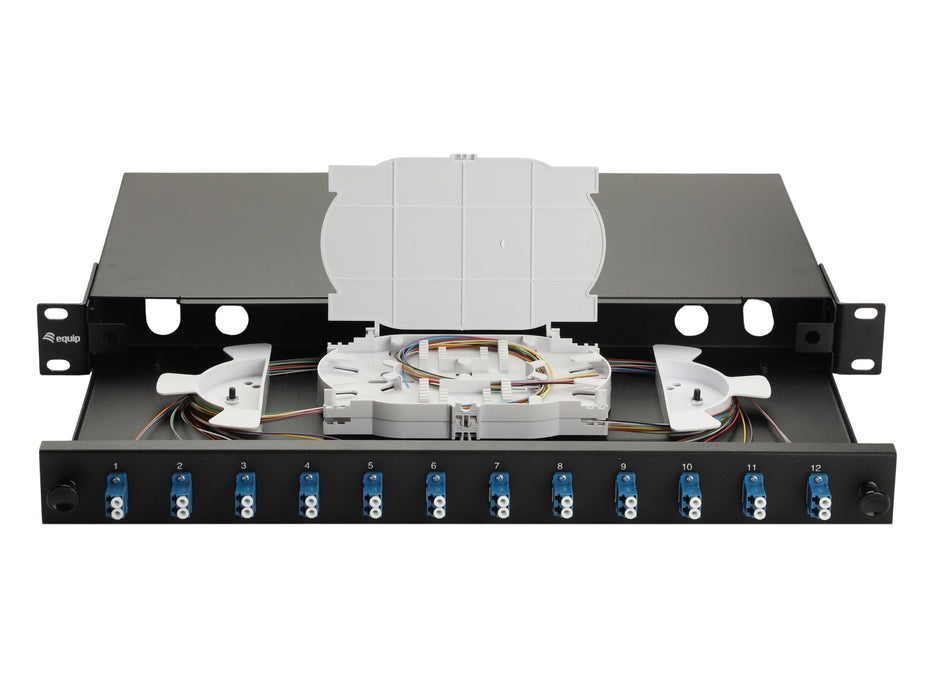 Equip Lwl-Spleisskamen 12-Port Lc-Duplex Os2 1u Komplett Sw