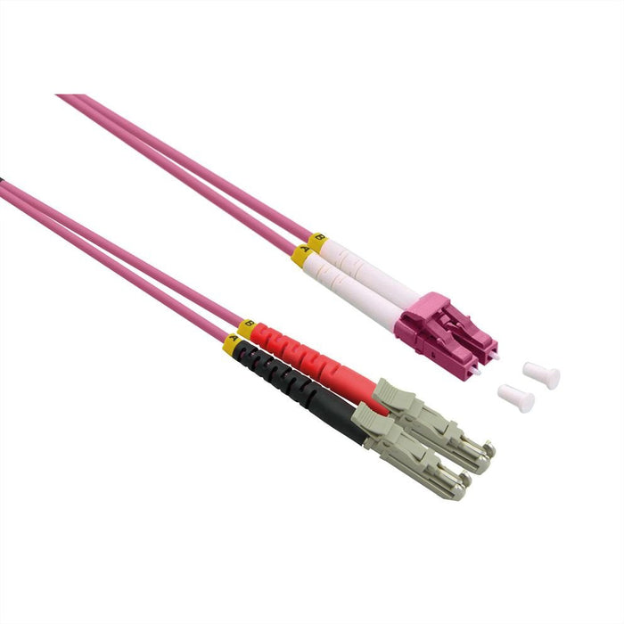 Roline Lwl-Cable Duplex 50 125m Om4, Lsh Lc, Lsoh, Violett, 3 M
