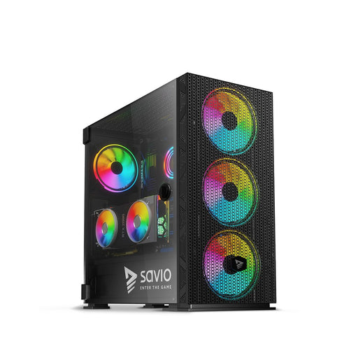 EAN 5901986046301 - Savio SAVGC-RAPTORX1 carcasa de ordenador Midi Tower Negro imagen 1
