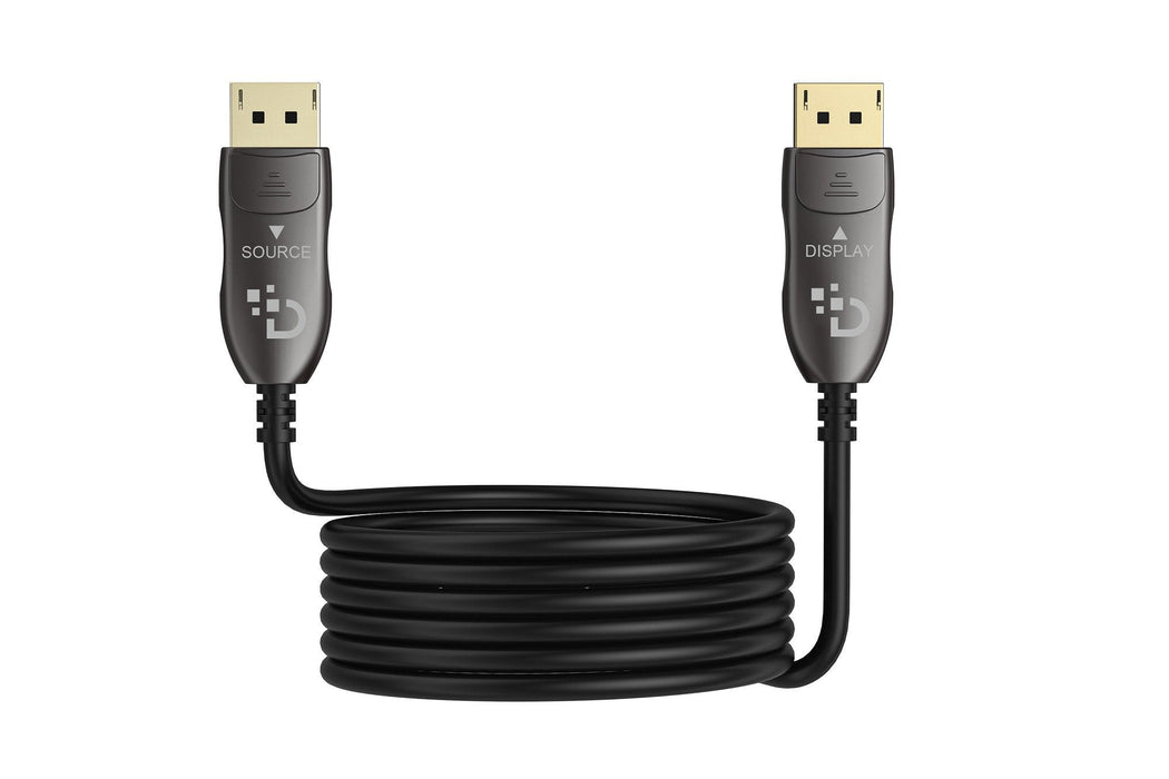 Digitus Displayport Aoc Hybrid Cable De Fibra Óptica, Uhd 8k,100m