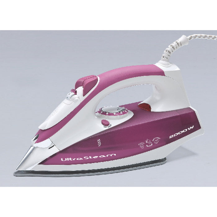 EAN 8003705107342 - Ariete 6215/00 Plancha a vapor Suela de acero inoxidable 2200 W Blanco, Púrpura imagen 2