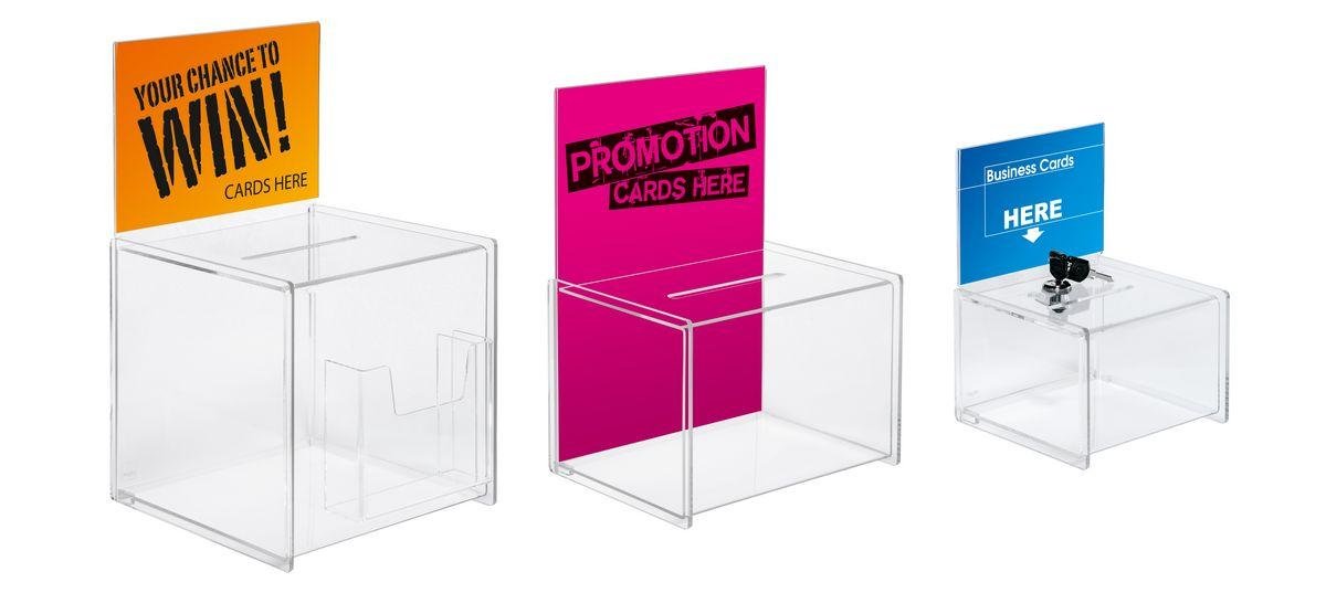 Sigel Aktionsbox Con Einwurf Cerradura Va151 Transparente B X H T 15