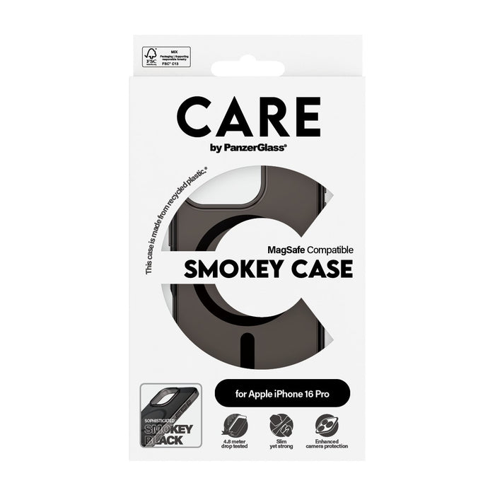 EAN 5715685004162 - PanzerGlass CARE™ by ® Urban Combat Case Smokey w. Black MagSafe iPhone 16 Pro funda para teléfono móvil  imagen 3