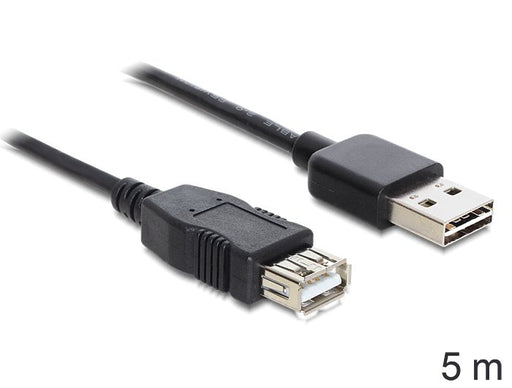 EAN 4043619833733 - DeLOCK EASY-USB 2.0-A - USB 2.0-A, 5m cable USB USB A Negro imagen 2