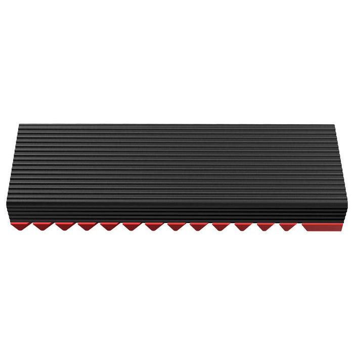Jonsbo M.2-3 Red Sistema De Refrigeración Para Ordenador Unidad De Estado Sólido Disipador Térmico/Radiador Negro, Rojo 1 Pieza(S)