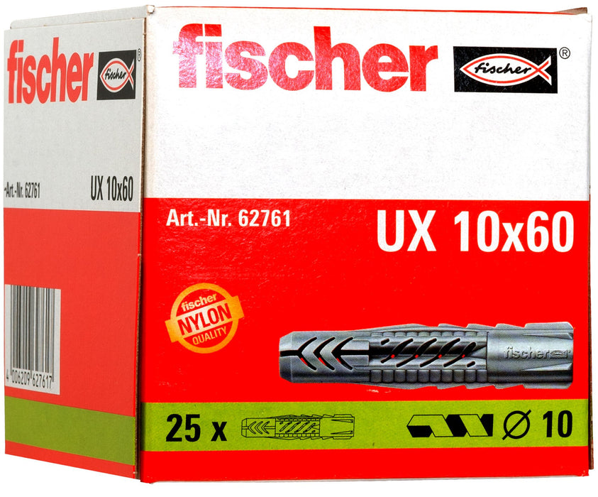 EAN 4006209627617 - Fischer 62761 tornillo de anclaje y taco 25 pieza(s) imagen 3