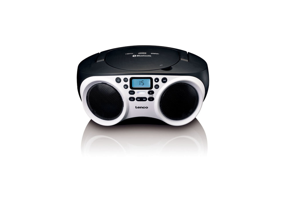 Lenco Scd-501 Wh Blanco Negro Radio Con Cd Mp3 Usb Bt