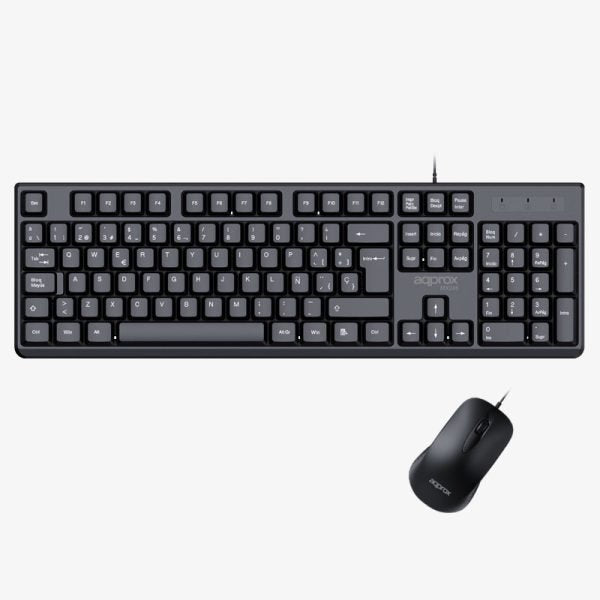 EAN 8435099535263 - Approx APPMX245 teclado Ratón incluido Universal USB QWERTY Español Negro imagen 1
