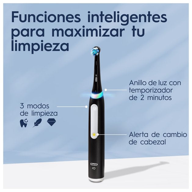 EAN 8006540731857 - Oral-B iO3 Duo Adulto Cepillo dental vibratorio Negro, Rosa, Blanco imagen 4