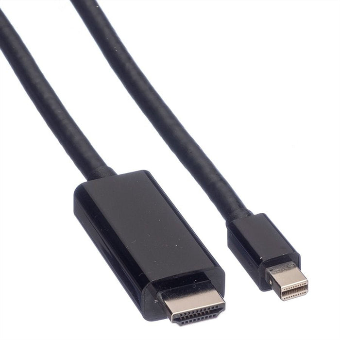 Value Mini Displayport Cable, Mini Dp-Uhdtv, St St, Schwarz, 3 M