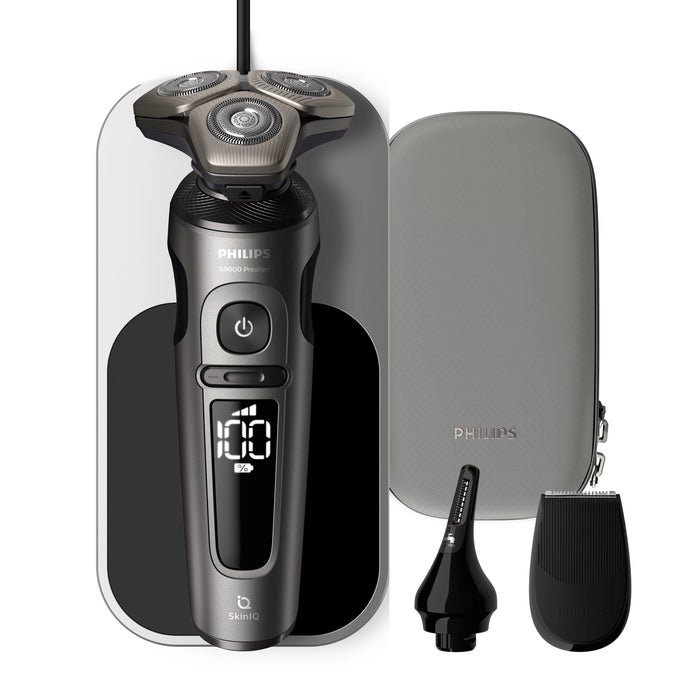 EAN 8720689004343 - Philips SP9872/15 afeitadora Máquina de afeitar de rotación Recortadora Negro, Gris imagen 1