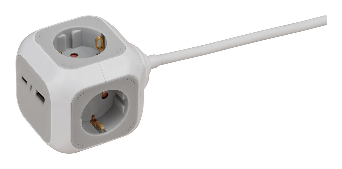 Brennenstuhl Cubo De Enchufes 4vías+Usb Pd20w A+C 1,4m