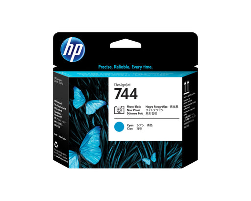 EAN 0725184104497 - HP 744 Photo Black/Cyan DesignJet Printhead cabeza de impresora Inyección de tinta térmica imagen 1