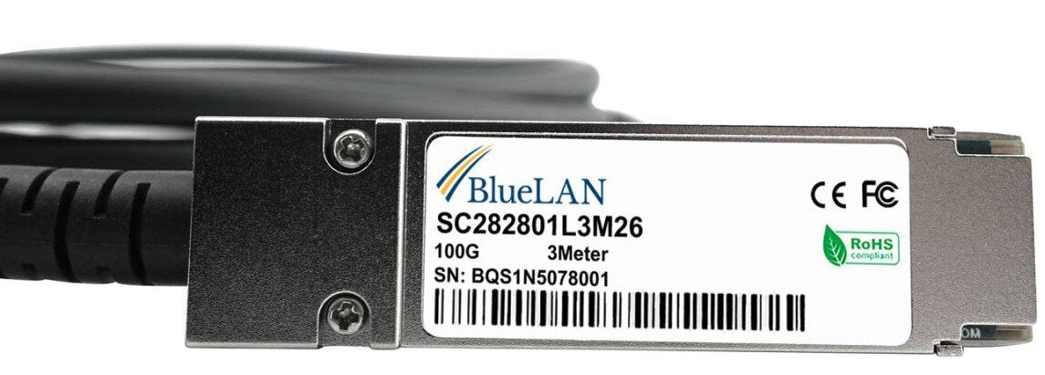 Acc761-10000s Compatible Bluelan Dac Qsfp28 Sc282801l1m30