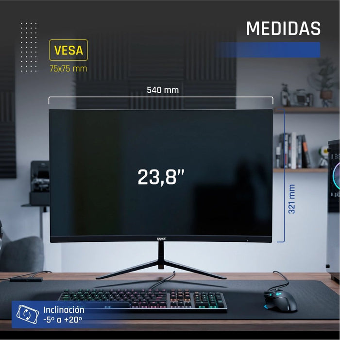 EAN 8435364319413 - iggual ML24S pantalla para PC 60,5 cm (23.8") 1920 x 1080 Pixeles Full HD LED Negro imagen 15