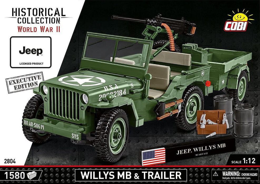 Cobi Willys Mb & Trailer Executive Edition Cobi-2804