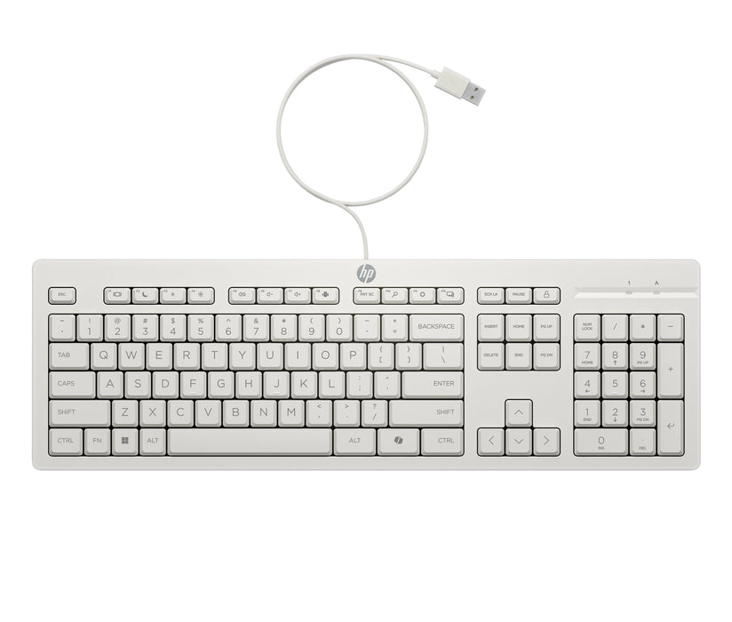 Hp 225 Wired Mouse And Keyboard Combo G2 Cashmere White Teclado Ratón Incluido Oficina Usb Blanco