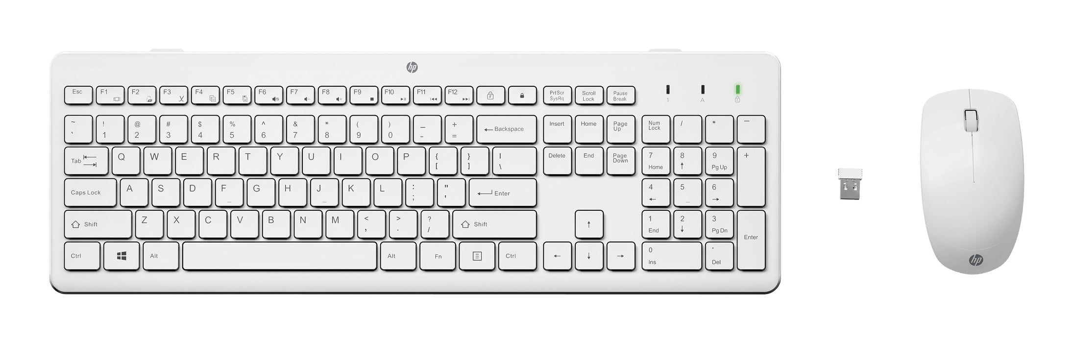EAN 0195908431206 - HP 230 Wireless Mouse and Keyboard Combo White teclado Ratón incluido RF inalámbrico Blanco imagen 1