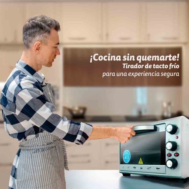 Horno Eléctrico Multifunción Grunkel 28l Plata Hr-28silver