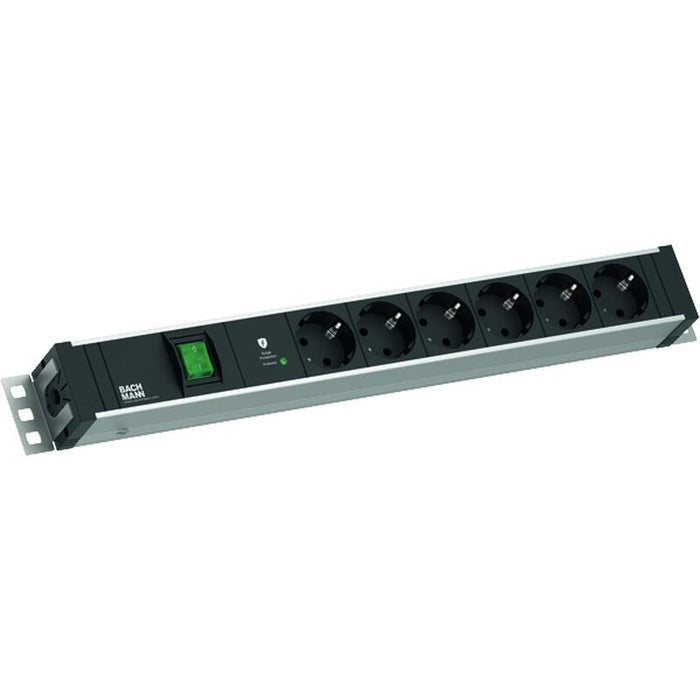 Bachmann 48,26cm 19pulgadas 1,5he 6xcee7 3 1x Interruptor 1xspd-Plus 2,0m Cee7 7