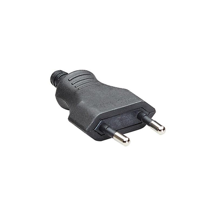 Bachmann Clavija Europea Plana Negro, Conexión Atornillada Ve 3 Uds. Im Bolsa De Plástico