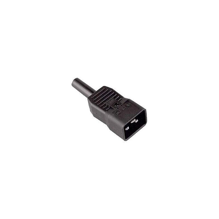 Bachmann Kaltgertestecker Iec320 C20 16a 250vac Schwarz Schraubanschluss