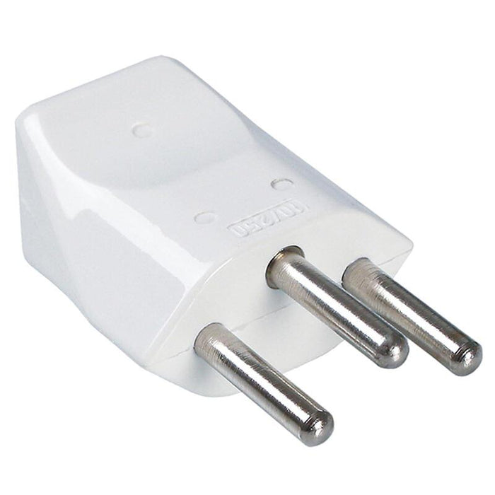 Bachmann Schutzkontaktstecker Schweiz Ch 10a   250v Weiss