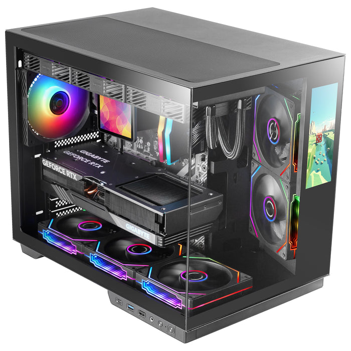 EAN 8435693112570 - Mars Gaming MCMIRAGE carcasa de ordenador Midi Tower Negro imagen 2