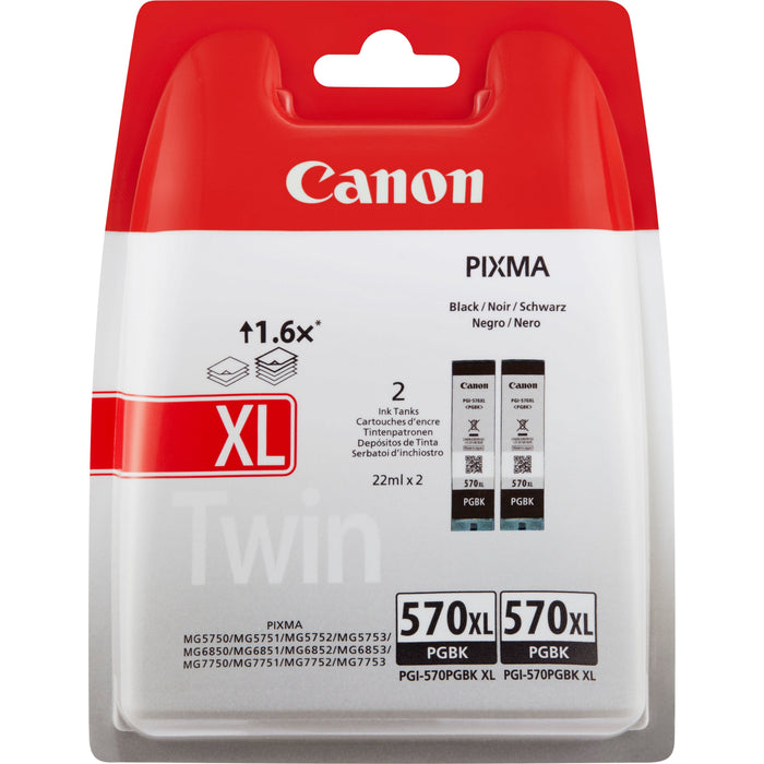 Tinta Canon Pgi570xl Negro Pack De 2  0318c007